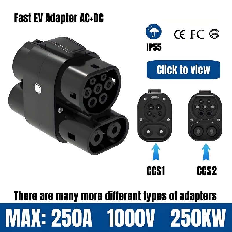 Ccs2 To Ccs1 Fast Charge Adapter 250Kw - Adaptador de Carga para Vehículos Eléctricos