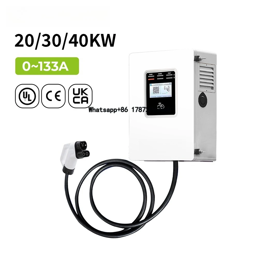 Dc Fast Charger 30Kw Wallbox Commercial - Cargador Rápido Comercial para Vehículos Eléctricos