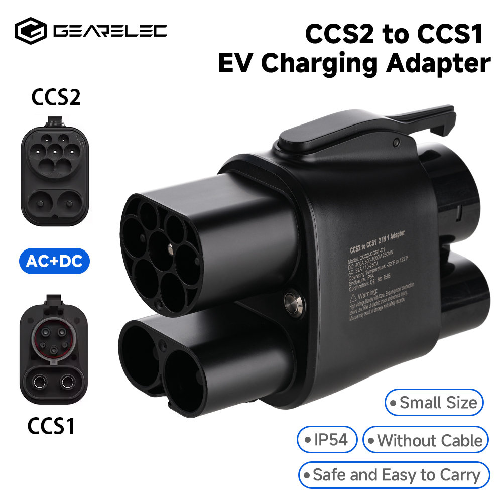 Ccs2 To Ccs1 Fast Charge Adapter 250Kw - GEARELEC CCS2 a CCS1 adaptador DC