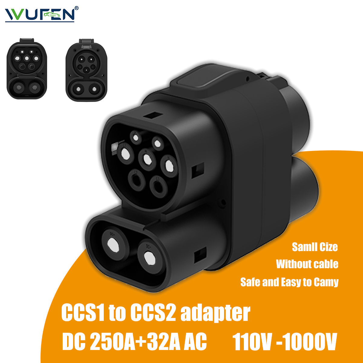 Ccs2 To Ccs1 Fast Charge Adapter 250Kw - Cargador WUFEN 250A + 32A CCS1