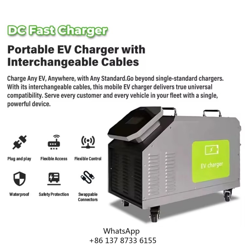 Portable Dc Fast Charger 20Kw Ccs2 - Cargador de Vehículos Eléctricos Móvil de