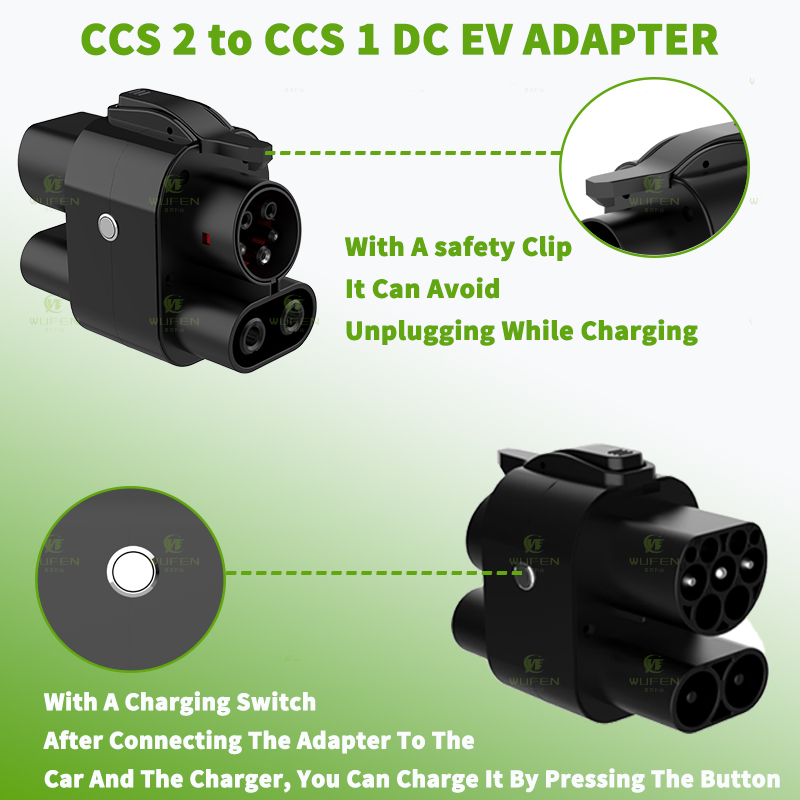 WUFEN CCS2 a CCS1 250A adaptad - Ccs2 To Ccs1 Fast Charge Adapter 250Kw reseña y precio
