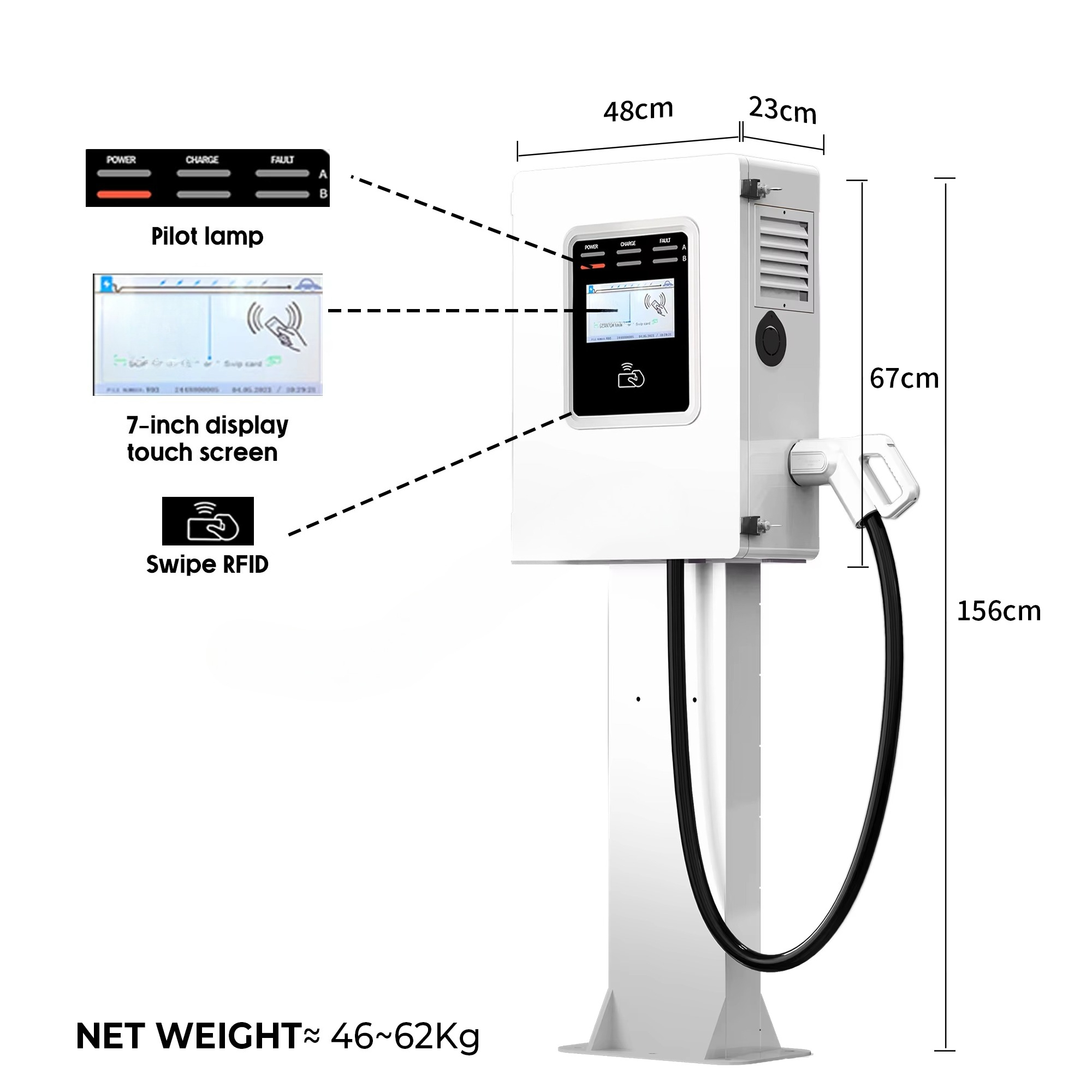 Estación de Carga Rápida para  - Dc Fast Charger 30Kw Wallbox Commercial reseña y precio