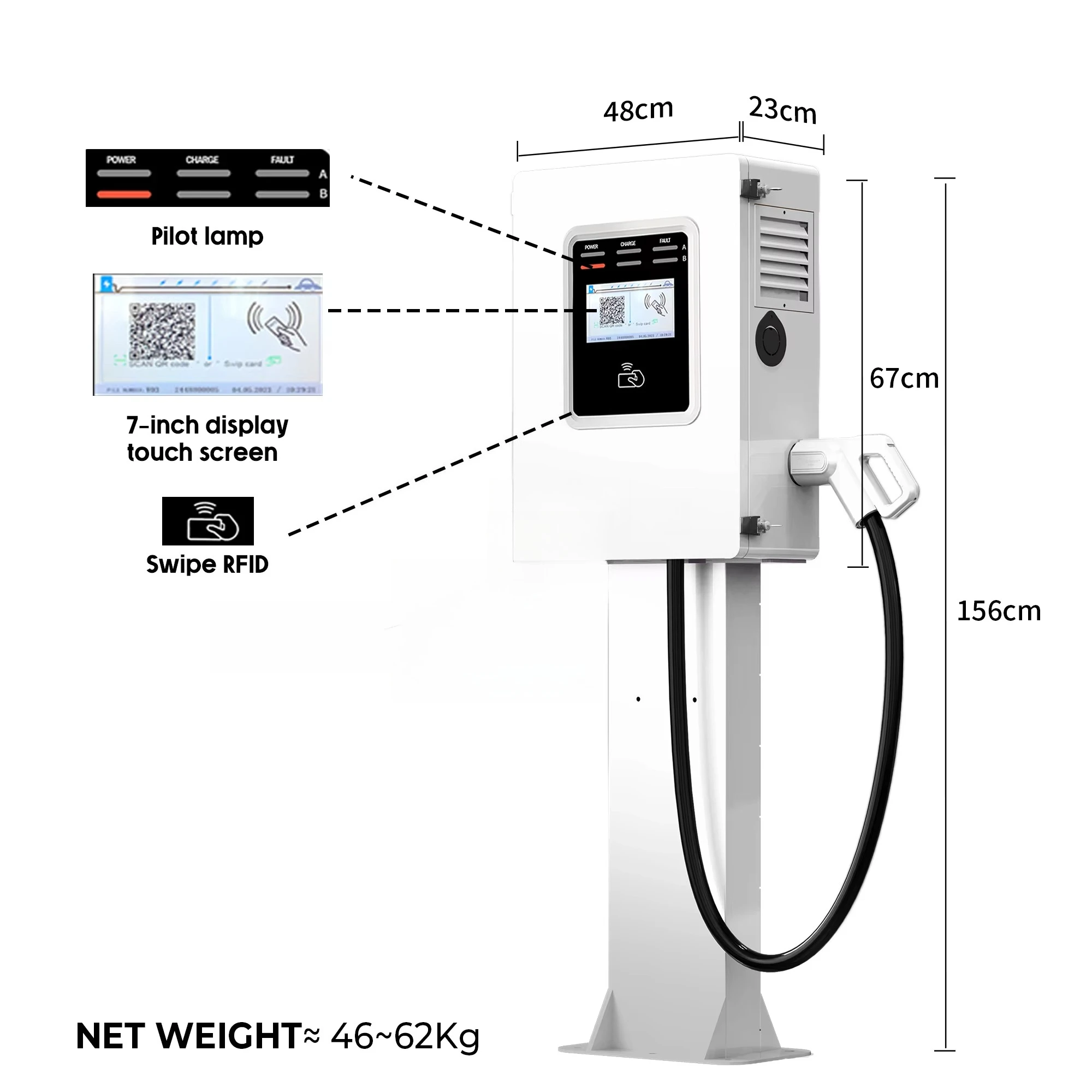 Cargador Rápido Comercial para - Dc Fast Charger 30Kw Wallbox Commercial reseña y precio