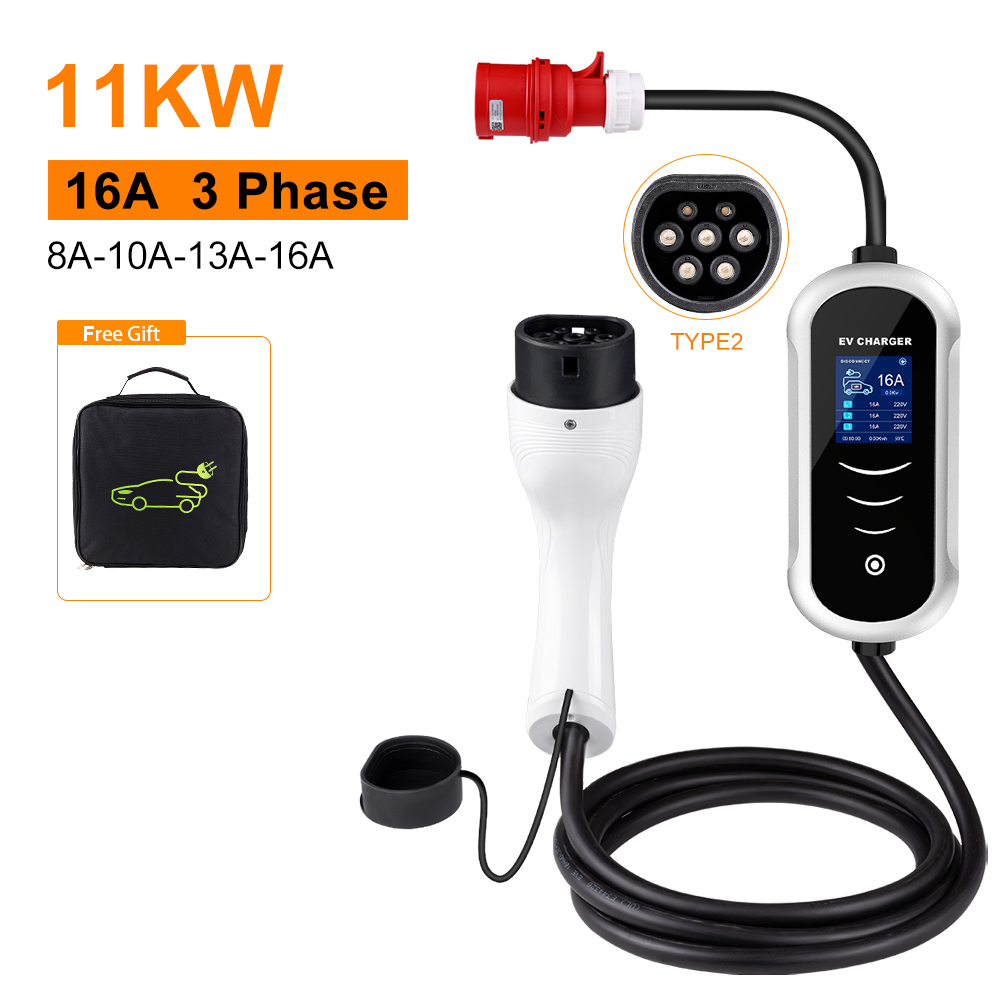 IPENGEN-cargador EV portátil t - Portable Ev Charger 32A Type 2 Cee Plug reseña y precio