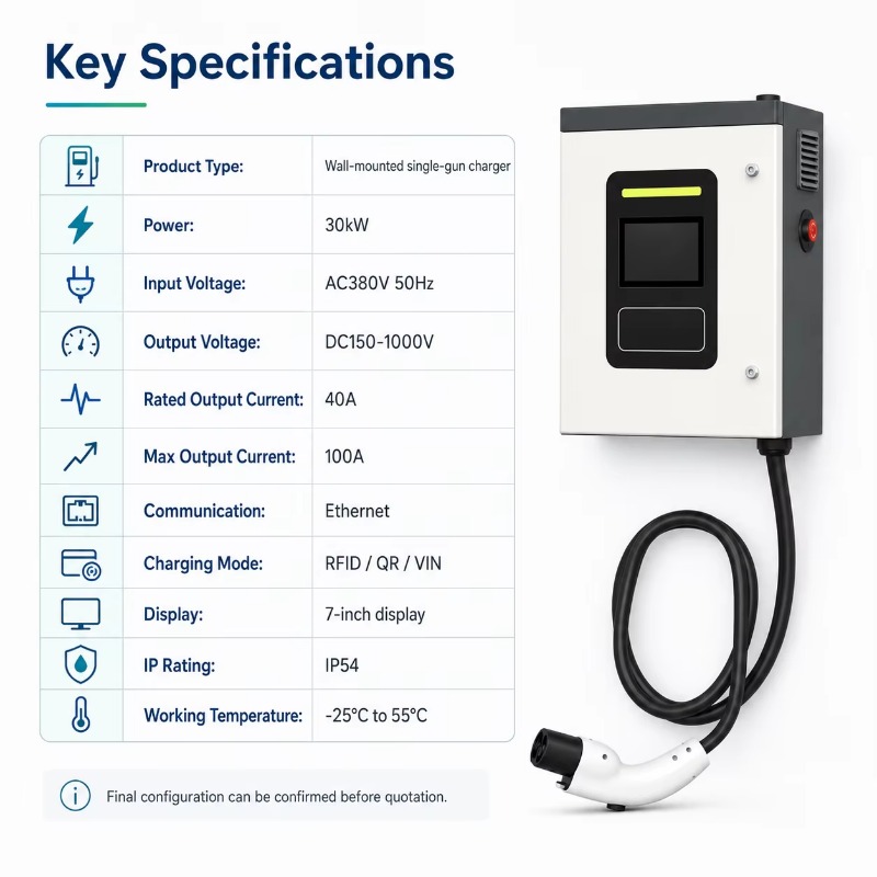 Cargador Rápido para Vehículos - Dc Fast Charger 30Kw Wallbox Commercial reseña y precio