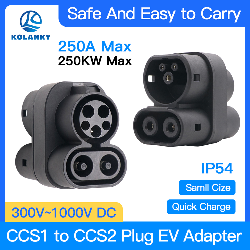 Adaptador de cargador CCS1 a C - Ccs2 To Ccs1 Fast Charge Adapter 250Kw reseña y precio