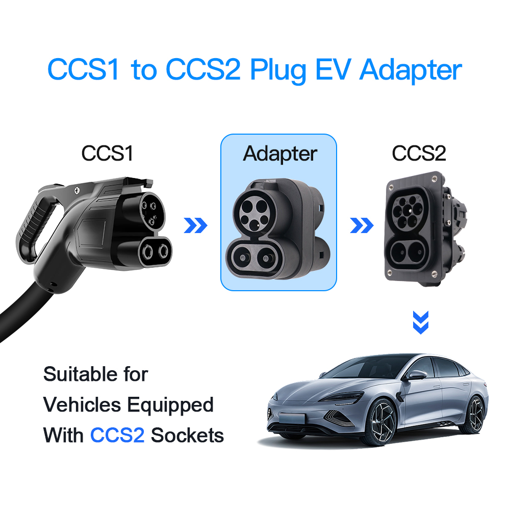 Adaptador de cargador CCS1 a C - Ccs2 To Ccs1 Fast Charge Adapter 250Kw reseña y precio